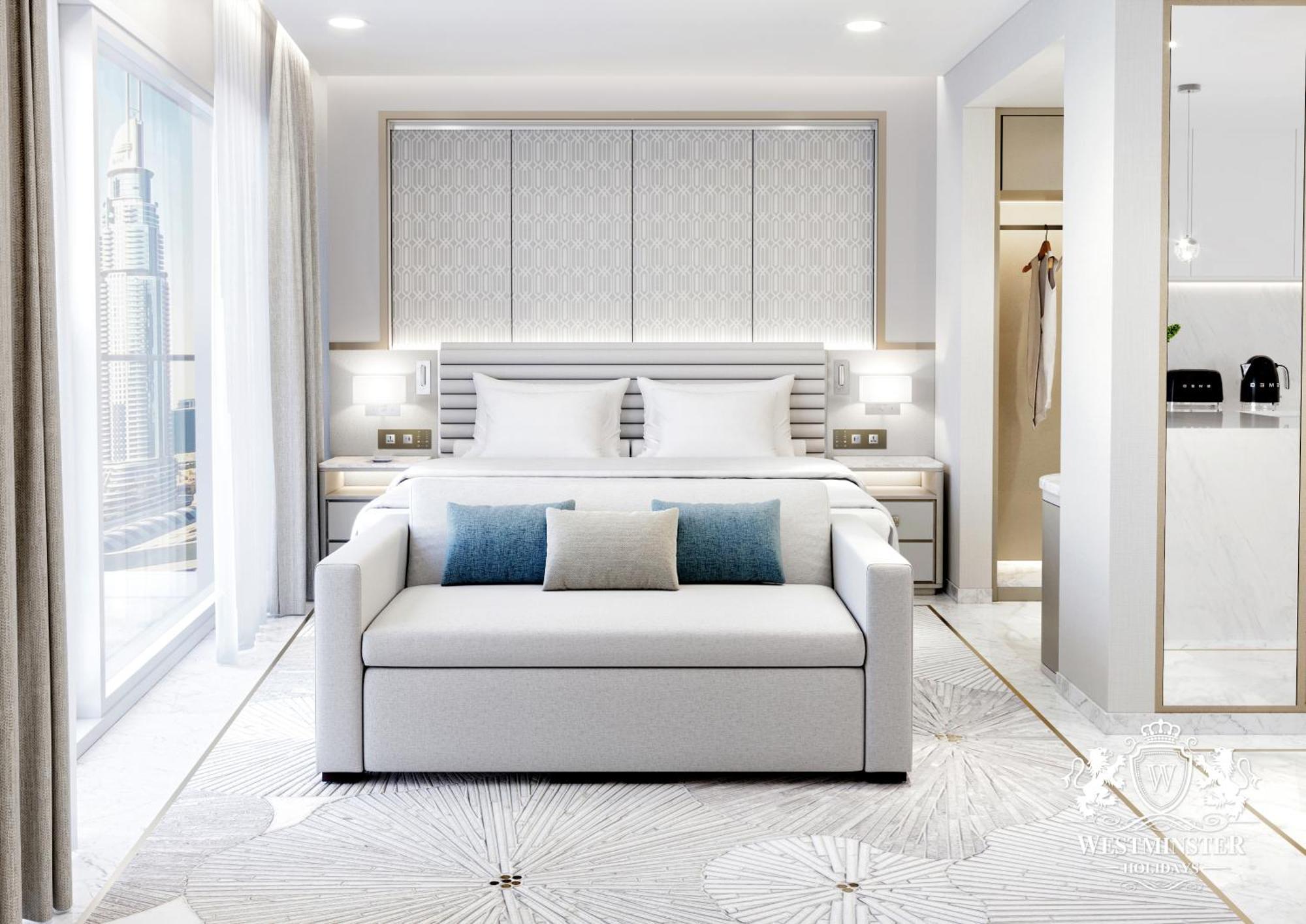 Westminster Dubai Mall Kültér fotó A rendering of a bedroom in a Signature Suite